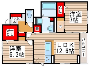 ゾネールの物件間取画像